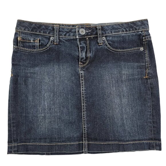 Converse One Star Women’s Blue Dark Wash Denim Jeans Mini Skirt Size 4 - Picture 14 of 15